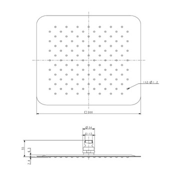 Hansgrohe Logis 6в1 скрытый комплект - 30 см