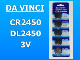 2 литиевые батареи DA VINCI CR 2450 3 В HIT