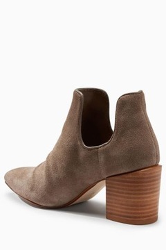 NEXT CUT OUT WESTERAN ANKLE BOOTS SUEDE BEIGE 37/4