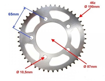 ZĘBATKA TYŁ 46z 428 CPI