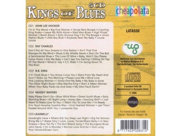 Kings Of Blues 5CD Leadbelly Hooker Уотерс Чарльз