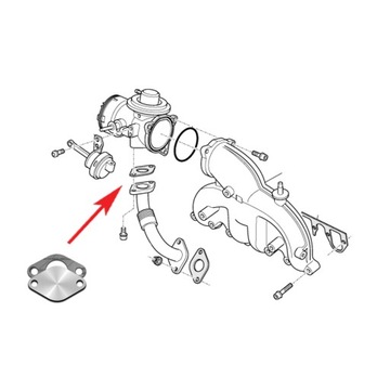 135 Прокладка EGR TDI AUDI SEAT SKODA VW FORD