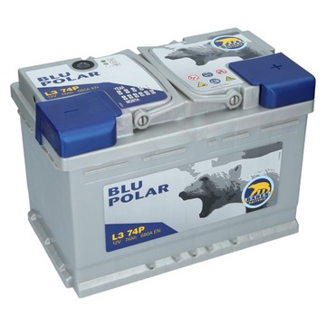 AKUMULATOR BAREN POLAR BLU L3 74P 12V 74Ah 680A 278/175/190 mm