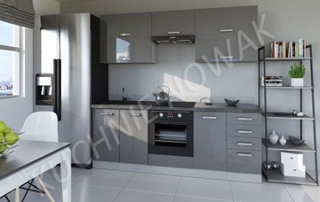Кухонная мебель Torino I/ Bianka/ Grey Gloss Mdf