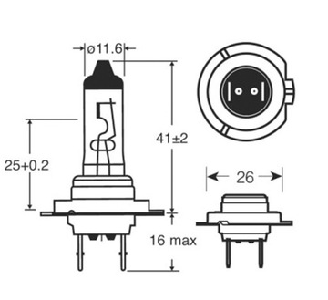 ГАЛОГЕННАЯ лампа OSRAM Original PX26d 12V 55W H7 сертификация E1-10шт FV