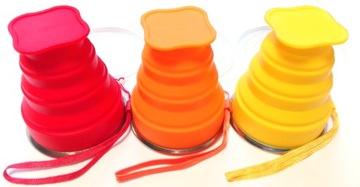 ТУРИСТИЧЕСКАЯ КРУЖКА СИЛИКОНОВАЯ СКЛАДНАЯ ПОРТАТИВНАЯ PL! р