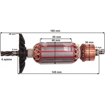 РОТОР для BOSCH GKS 55 GKS 65 GKS55 GKS65 GKS 66 C