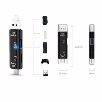 GSM OTG КАРТРИДЕР 4в1 USB TYPE C MICRO