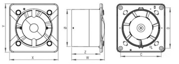 КОРПУС ВЕНТИЛЯТОРА AWENTA KWT100T ТАЙМЕР SYS+