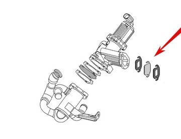 081 Заглушка EGR OPEL FIAT ALFA LANCI 1.3 JTD CDTi