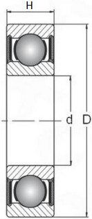 Подшипник 6805 2RS EZO 25x37x7