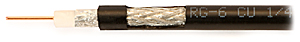 Антенный коаксиальный кабель RG-6 Cu PE гелеобразный SAT-кабель 100 м Dipolnet
