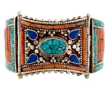 TYBETAŃSKA BRANSOLETKA - RĘKODZIEŁO UNIKAT