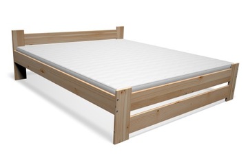 ŁÓŻKO DREWNIANE sosnowe 120x200 + STELAŻ + MATERAC