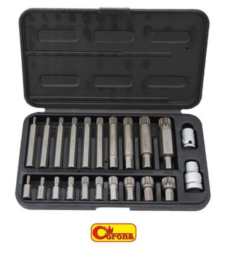 CORONA C6938 BITY ZESTAW BITÓW SPLINE M4-M18 22szt