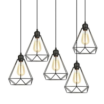 LAMPA SUFITOWA WISZĄCA W STYLU LOFT RENO 3x E27 B