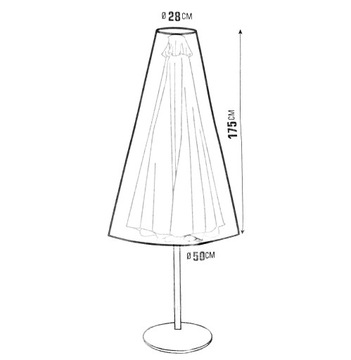 КРЫШКА ДЛЯ САДОВОГО ЗОНТА ЗАЩИТНЫЙ БРЕЗЕНТ