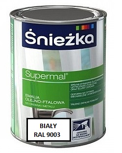 ŚNIEŻKA SUPERMAL EMALIA OLEJNO-FTALOWA BIAŁA 0,4L