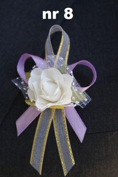 Булавки-котильоны для гостей с цветком на свадьбу, 10шт, 11 цветов