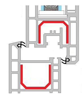 Уплотнители окон КР-10 REHAU