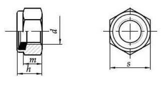 Кислотостойкие самоконтрящиеся гайки M14 A4 DIN985 5