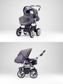 ПОЛЬСКАЯ КОЛЯСКА + СИДЕНЬЕ ISOFIX - 3в1 - 53 цвета