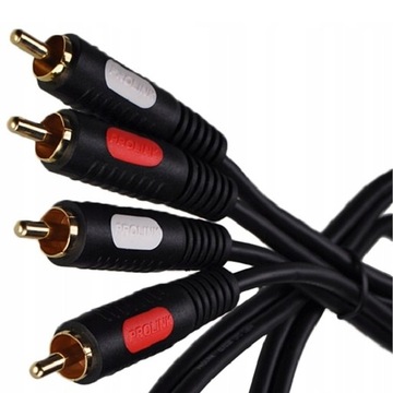 KABEL 2 RCA - 2 x RCA AUDIO CINCH GOLD PROLINK CLASSIC CL 427 1,8m