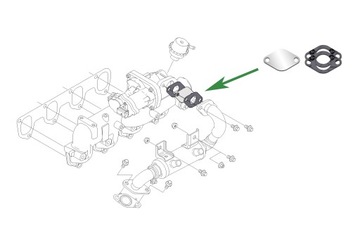 Заглушка EGR FORD C-Max Focus Mondeo S-Max 1.8TDCi