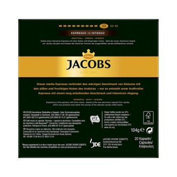 Капсулы Nespresso Jacobs Espresso Intenso 20 шт.