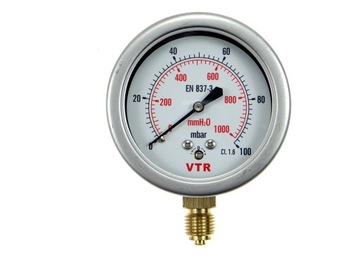 Manometr 0-100 mbar 1/4''