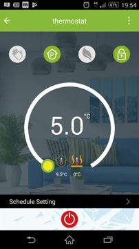GB TUYA WiFi сенсорный комнатный термостат с ALEXA