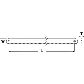 Brzeszczot do piłek ręcznych 3906-300-24-10P 10SZT