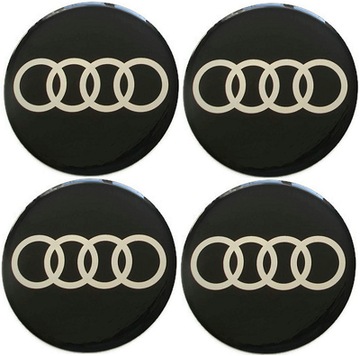 AUDI 70mm NAKLEJKI NA FELGI DEKIELKI KOLPAKI