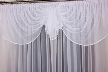 Гардина Klaudia 400x160 Voile Gładi/Cresz Trim