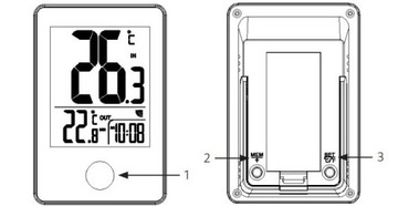 Беспроводной внутренний и уличный ТЕРМОМЕТР 2в1