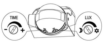 Сумеречный датчик движения для светодиодов 180 градусов IP44 1200 Вт