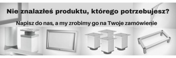 АЛЮМИНИЕВЫЕ НОЖКИ СТОЛА 4 ШТ. 60x60x710 мм INOX