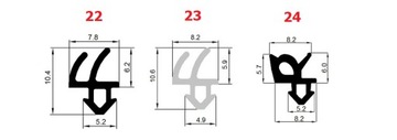 VEKA S-1126A Уплотнители оконные, СЕРЫЕ