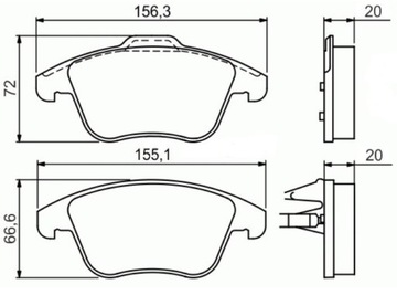 TEXTAR BLOCKS 2412301 FORD MONDEO IV MK4 07 - передние