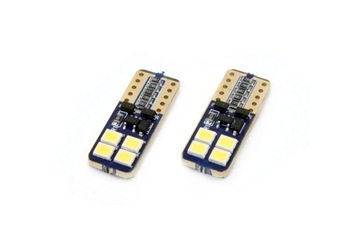 HIT CANBUS żarówki LED W5W T10 boczne 8SMD OLSZTYN