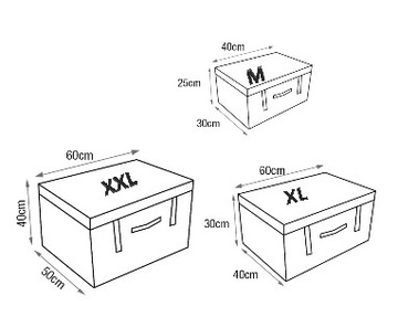 ТЕКСТИЛЬНАЯ КОРОБКА ДЛЯ ПЕРЕДАЧИ МАТЕРИАЛА XL 60\40\30