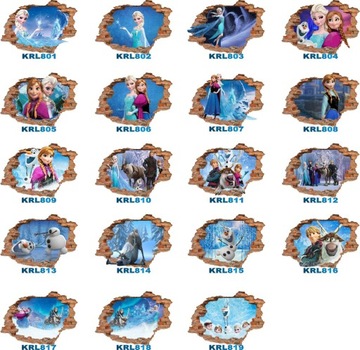 Наклейки FROZEN Frozen Elsa 3D 130x90см