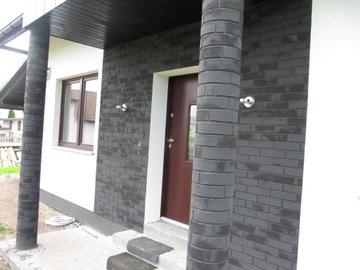 Гибкая фасадная плитка с имитацией кирпича