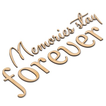 3D деревянная настенная надпись «Воспоминания остаются навсегда»