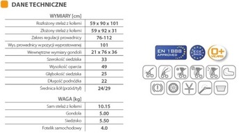 ГОНДОЛЬНАЯ КОЛЯСКА 2в1 / Базовый пастельно-розовый Riko