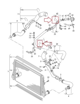 ЗАЖИМ ДЛЯ КРЕПЛЕНИЯ ТРУБКИ ИНТЕРКУЛЕРА AUDI Q7 VW GOLF