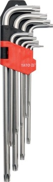 Klucze imbusowe Długie TORX T10-T50 YATO YT-0512