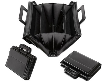 Прочный мужской портфель, кожаный портфель для документов.