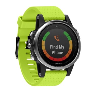 Pasek do GARMIN FENIX 5S 5 S 20 mm 20 mm LIMONKOWY