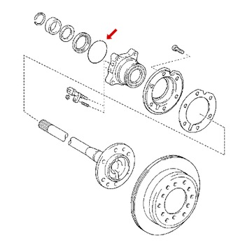Кольцо уплотнительное подшипника заднего моста LAND CRUISER PRADO 120 150 - 90301-83002 ОРИГИНАЛ